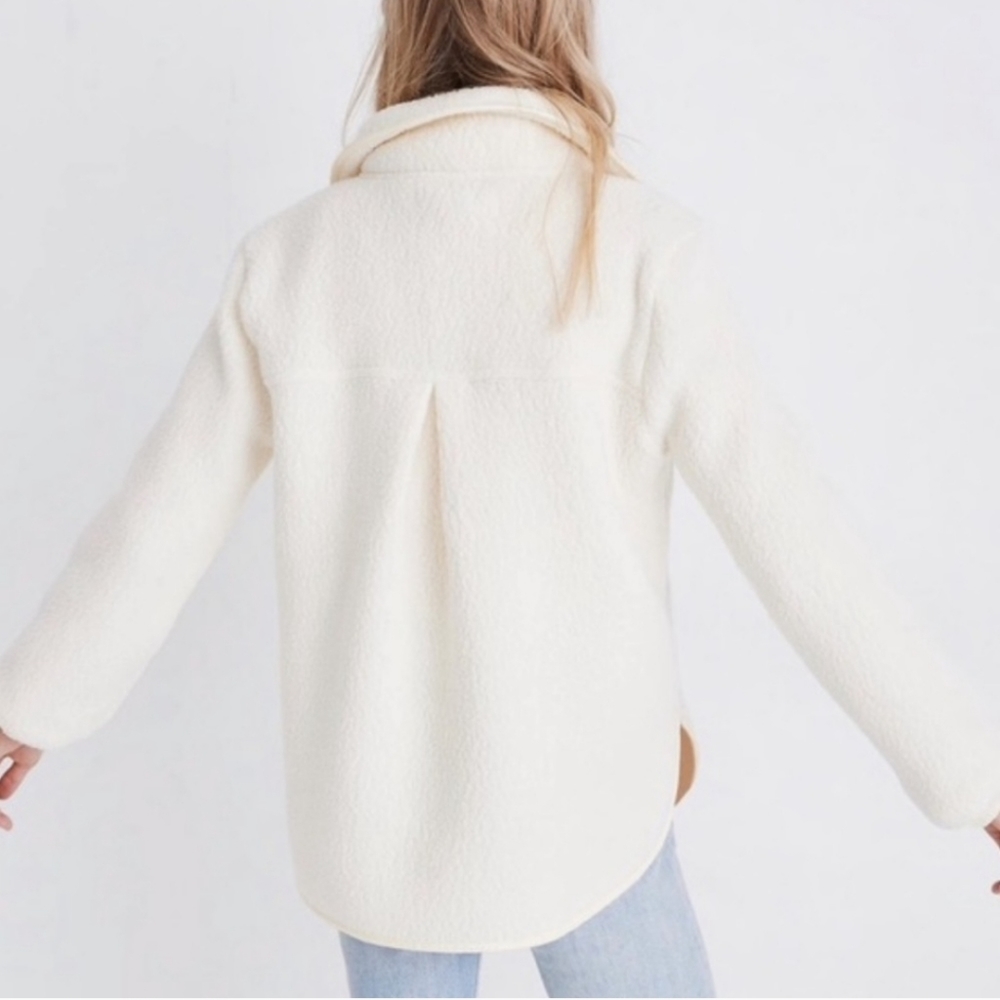 Madewell Cream Polartec Fleece Half Zip Pullover - Picture 3 of 9